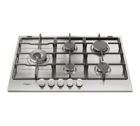 WHIRLPOOL Piano a Gas, 75, 5 Fuochi a Gas, Acciaio - KGML761IX