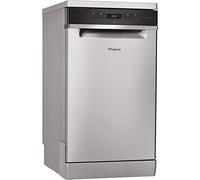 Whirlpool - Lavastoviglie WSFO 3O23 PF X 45 cm inox, tecnologia 6th sense, sistema di protezione aquastop, 43dBA, 10 posate, efficienza NEL D