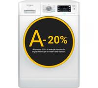 Whirlpool Lavatrice 10 Kg Classe A-20% Profondità 60 cm Centrifuga 1400 giri Inverter Vapore colore Bianco - FFB 1048 BSV IT
