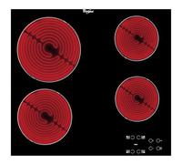 Whirlpool AKT 8090/NE Nero Da incasso 60 cm Ceramica 4 Fornello(i)