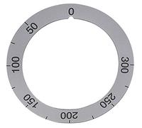 Whirlpool - Simbolo per termostato Giga, 50 - 300 °C, colore: argento, esterno 66 mm, diametro interno 50 mm, angolo di rotazione 270° max. temperatura 300 °C