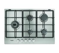 Whirlpool TGML 761 IX R Acciaio inossidabile Da incasso 73 cm Gas 5 Fornello(i)