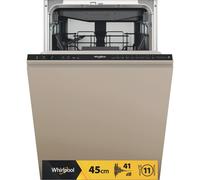 Whirlpool Lavastoviglie da Incasso Slim 45 cm 11 Coperti Classe C a Scomparsa Totale Pannellabile - WH6IC11BS7LA0