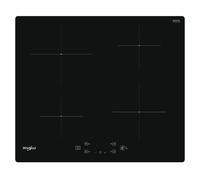 WHIRLPOOL WS Q2160 NE PIANO COTTURA A INDUZIONE, 4 zone di cotura, dimensioni: L 59 cm, P 51 piano in Vetroceramica, Nero