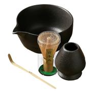 Whisk Set, Bowl And Whisk Set, Bowl With Spout, Whisk, Scoop and Whisk Holder, Kit per tè Ceremony, Tea Set, Whisk Set For