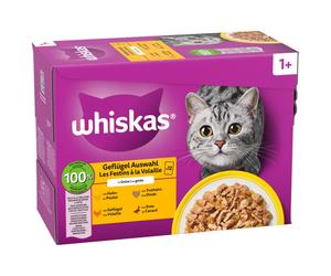 Whiskas 1+ Adult buste 12 x 85 g - Selezione Classica in Salsa