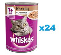 WHISKAS 1+ Anatra in gelatina 24x400g