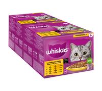 Whiskas 1+ buste 48 x 85 g Alimento umido per gatti - Selezione Carni Bianche in Salsa