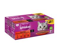 Whiskas 1+ buste 48 x 85 g Alimento umido per gatti - Selezione Classica in Salsa