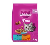 Whiskas 1+ Duo Surf & Turf Tonno e Pollo - Set %: 3 x 1,9 kg