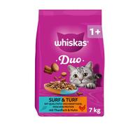 Whiskas 1+ Duo Surf & Turf Tonno e Pollo - Set %: 2 x 7 kg