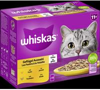 Whiskas 11+ Selezione di Pollame in Gelatina 85gx48 Multipack