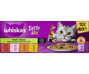 Whiskas 85gx40 TastyMix Scelte del Chef in Salsa Megapack