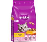 WHISKAS Adult 3,8 kg - cibo secco per gatti adulti, con delizioso pollo