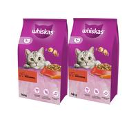 WHISKAS Adult con manzo e verdure 2 x 14kg
