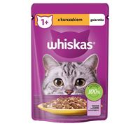 WHISKAS Adult in bustina 85g Alimento umido con pollo in gelatina per gatti adulti