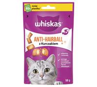 WHISKAS Anti Hairball 50g snack contro boli di pelo per gatti adulti