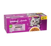 Whiskas Aromatic Selection 40 x 85 g - Mix in Salsa: con Maiale, con Pollo, con Pesce di Mare, con Salmone