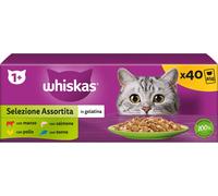 Whiskas Selezione assortita Multipack 40 pezzi da 85 gr - Multigusto - 1° ORDINE? scegli lo sconto BZR5 / BZR20 + 200 punti fedeltà