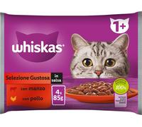 WHISKAS Cat Busta Multipack 4x85G MANZO E POLLO