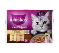 WHISKAS PURE DELIGHT TENERE DELICATEZZE POLLO & TACCHINO IN GELATINA 4 x 85 GR.