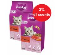 WHISKAS 1+ Manzo e Carote 14kg