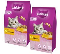 WHISKAS Cibo secco per gatti 1+ con pollo 14kg (2x7kg)