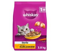 WHISKAS cibo secco sterile con pollo per gatti 3,8 kg