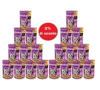 WHISKAS Cibo umido 1+ con pollo in salsa 24x400g