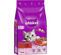 Whiskas Crocchette Adulto 1+ Con Manzo 3 X 3,8 Kg