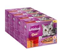 Whiskas Duo in buste Pacco misto 48 x 85 g Alimento umido per gatto - Combo classica in Gelatina