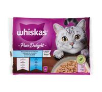 Whiskas Pure Delight Multipack 4 pezzi da 85 gr: Selezione Pesce