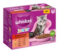 Whiskas Junior buste 12 x 85 g Alimento umido per gatto - Selezione Classica in Salsa