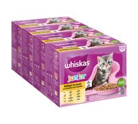 Whiskas Junior buste 48 x 85 g Alimento umido per gatti - Selezione Carni Bianche in Gelatina