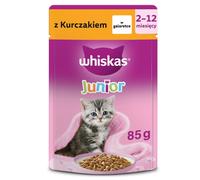 WHISKAS Junior con pollo in gelatina 85 g cibo umido per gattini