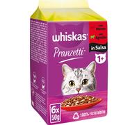 WHISKAS Pranzetti Cat Busta Multipack 6x50G MANZO E AGNELLO
