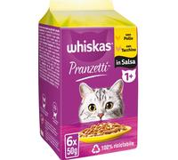 WHISKAS Pranzetti Cat Busta Multipack 6x50G POLLO E TACCHINO