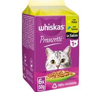 WHISKAS Pranzetti Cat Busta Multipack 6x50G POLLO E TONNO