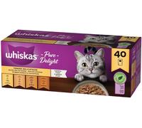 Whiskas Pure Delight Cat Busta Multipack 40x85G MIX CARNE