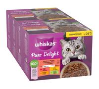 Megapack risparmio! Whiskas Pure Delight in buste 144 x 85 g umido gatti - Spezzatino Classico in Gelatina