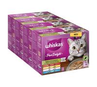 Megapack risparmio! Whiskas Pure Delight in buste 144 x 85 g umido gatti - Spezzatino Misto in Gelatina