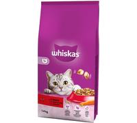 WHISKAS Secco Gatto Adult 1+ Manzo 1.4KG