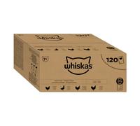 Whiskas Senior Buste 120 x 85 g Umido per gatto - Selezione di pollame in gelatina