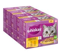 Whiskas Senior buste 96 x 85 g Alimento umido per gatti - 7+ Selezione Carni Bianche in Gelatina