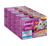 Whiskas Tasty Mix in buste Pacco misto 48 x 85 g Umido per gatto - Pesce del giorno in Salsa