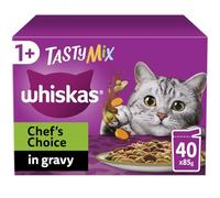 Whiskas Tasty Mix Scelta dello Chef, 1+ Anni, Cibo Umido per Gatto 40x85g