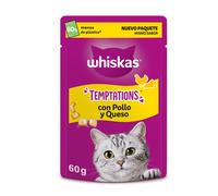 Whiskas Temptations con Pollo e Formaggio 6x60g