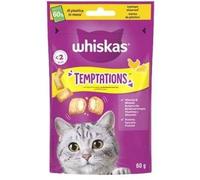 Whiskas Temptations Snack per Gatti con Pollo e Formaggio 60g