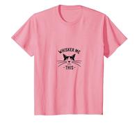 Whisker Me This: Simpatico Amante dei Gatti Maglietta, Bambini, Rosa, 12 Anni
