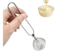 Whisker Tool - Frusta da cucina a a molla, agitatore a mano, in acciaio, gadget da cucina per preparare la crema, mescolare, schiumare il latte, frullare frusta e battere